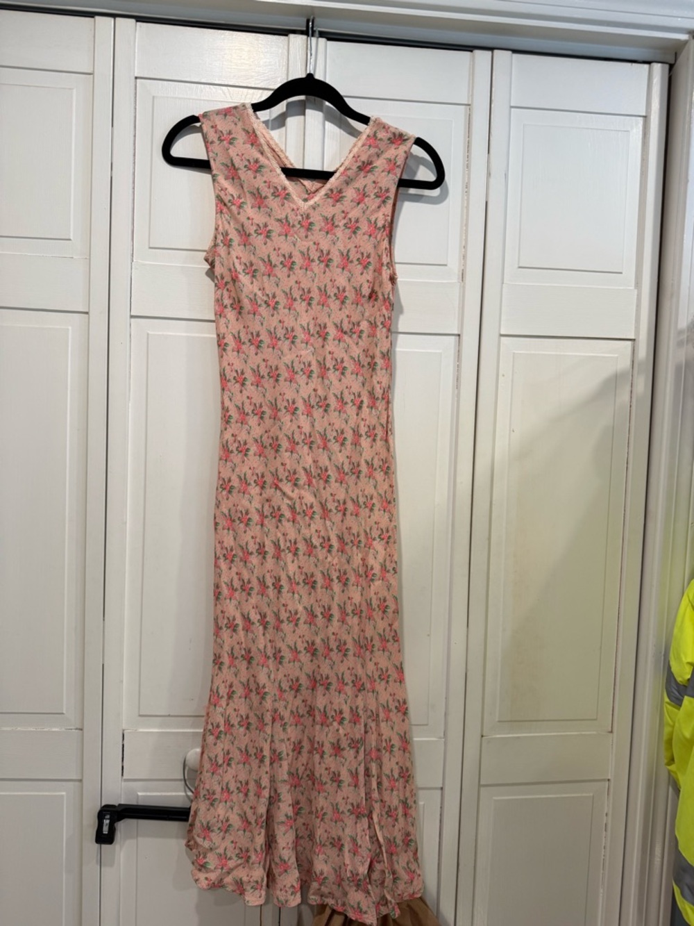 April Cornell Pink Floral Maxi Dress